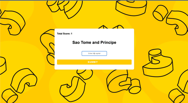 Capital Quiz Game